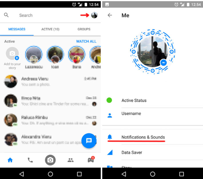 Cách tắt âm thanh thông báo Messenger trên iOS và Android - 1